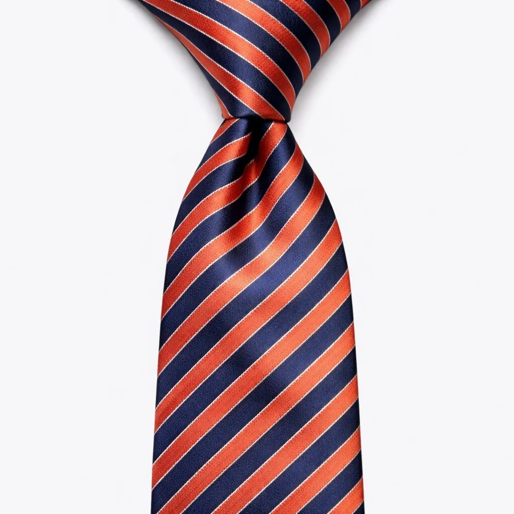 Tommy Hilfiger Silk Striped Tie Classic Prep Officecore